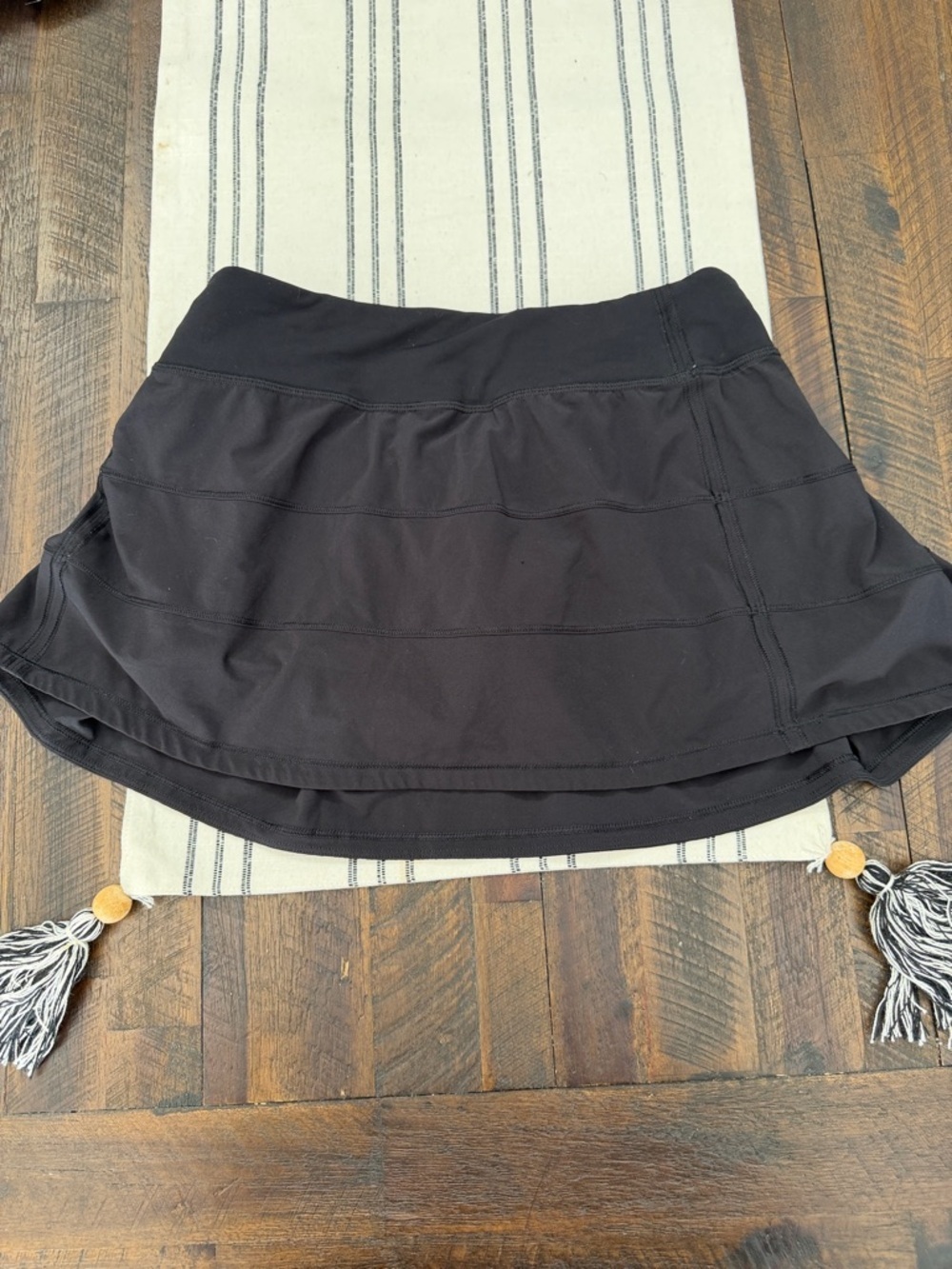 lululemon athletica Black Circle Skater Skort with Liner